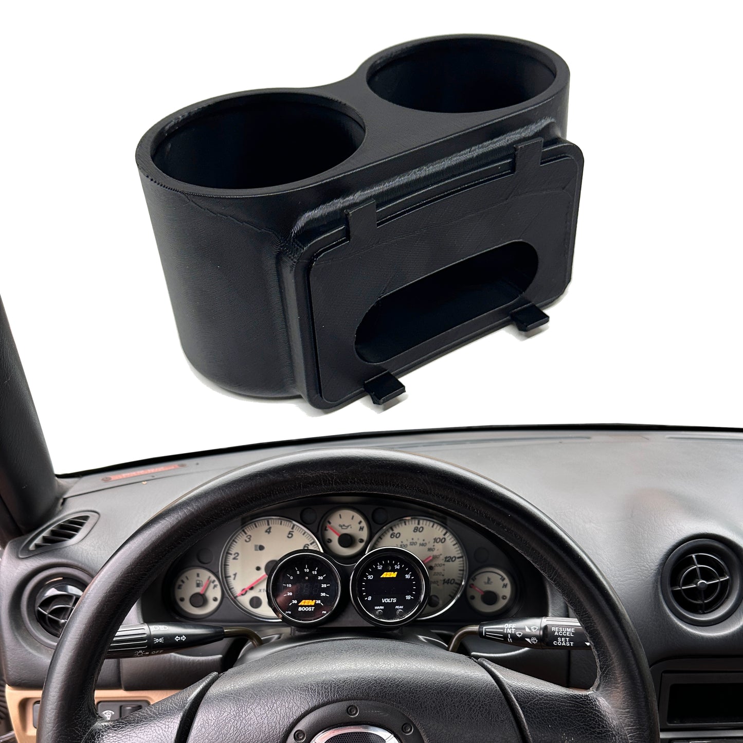 Dual Steering Column Gauge Pod for Miata NB 1998-2004 MX5