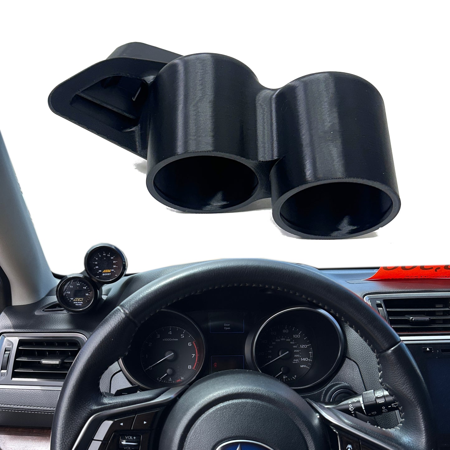 Dual gauge pod mount for 2015-2019 Legacy Outback functional defrost