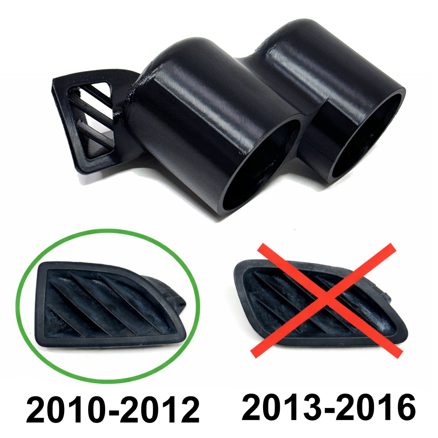 Dual gauge pod mount for 2010-2012 Hyundai Genesis Coupe Defrost vent