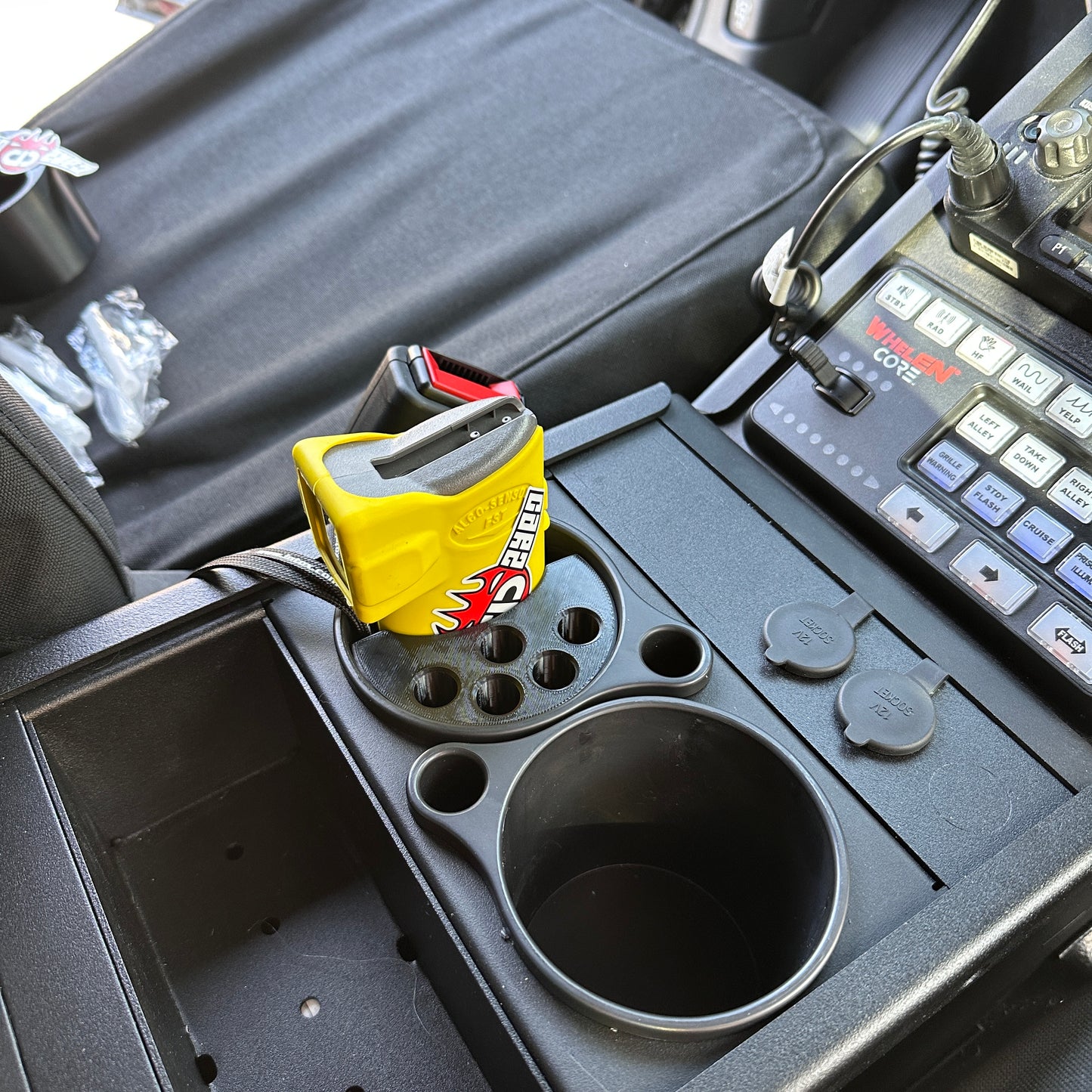 Alco-Sensor FST and mouthpiece organizer For Gamber-Johnson cup holder