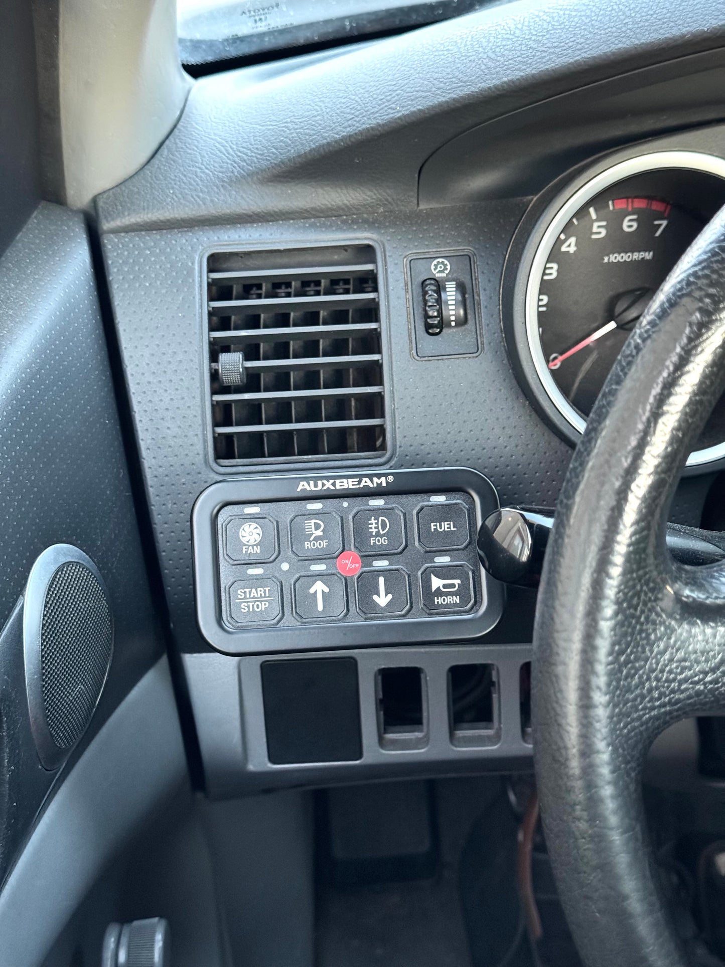 Custom Auxbeam mount for Toyota Tacoma 2005-2015 replaces blank button