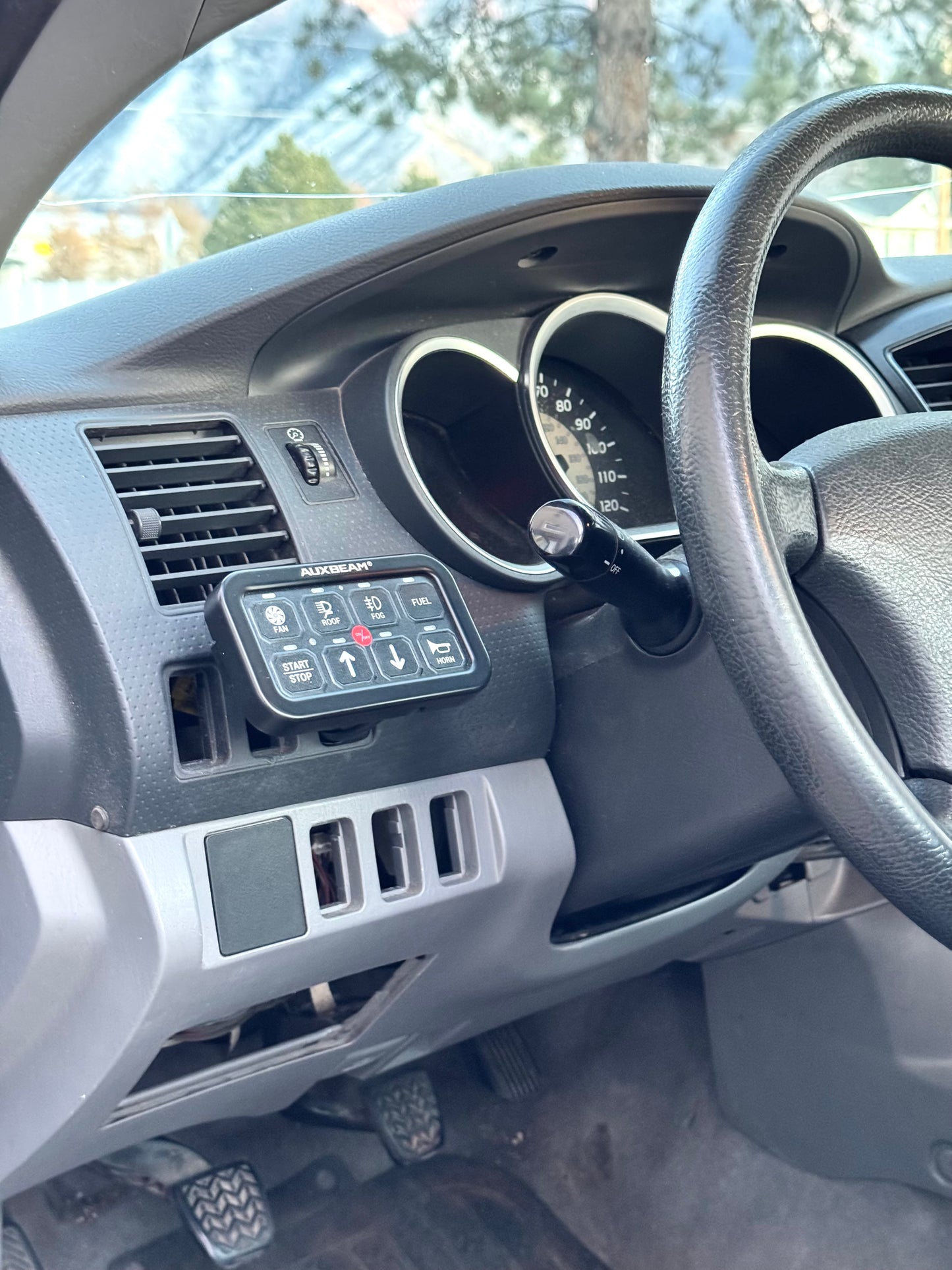 Custom Auxbeam mount for Toyota Tacoma 2005-2015 replaces blank button