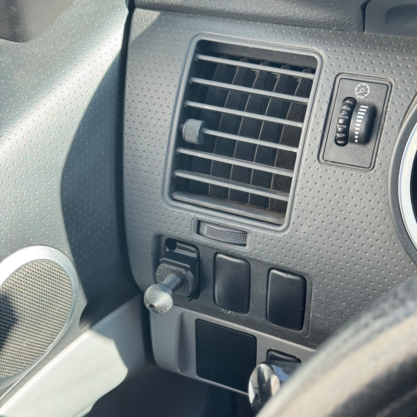 Custom ball mount for Toyota Tacoma 2005-2015 replaces blank button 1" or 17mm