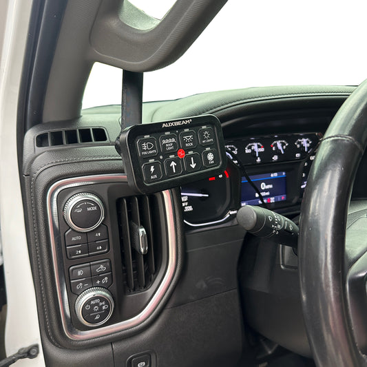 Custom mount for 2019-2023 Chevy Silverado 1500 2500 Sierra grab handle Auxbeam
