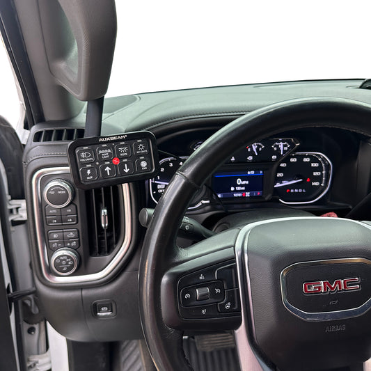 Custom Auxbeam mount for 2019-2025 Chevy Silverado 1500 2500 Sierra grab handle