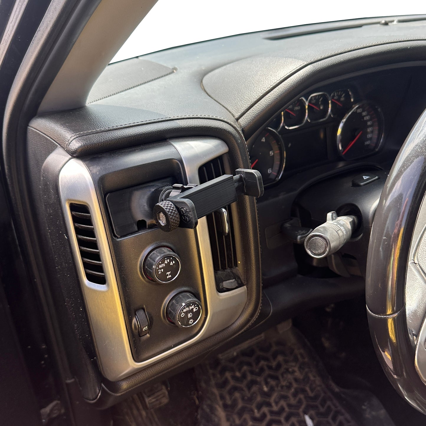 Custom phone mount for Silverado Sierra 2015-2019 Driver cubby