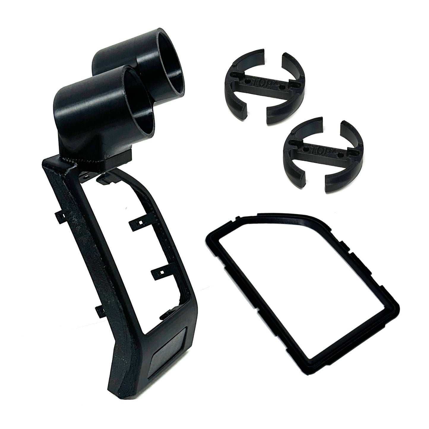 Dual gauge pod mount for 2015-2020 Ford F150 vent bezel Fits Raptor 52mm