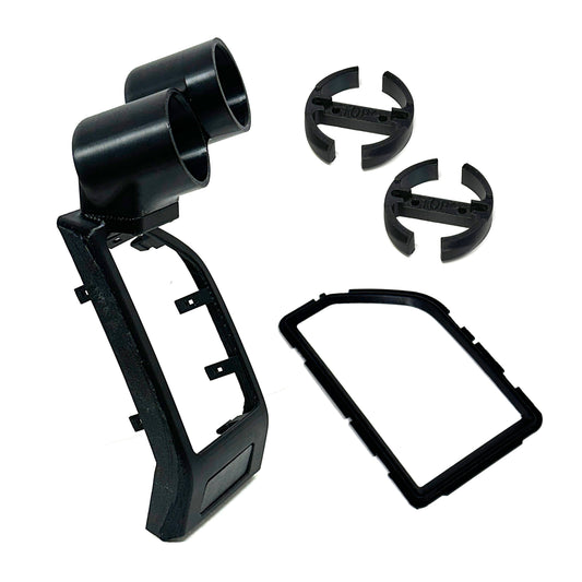 Dual gauge pod mount for 2015-2020 Ford F150 vent bezel Fits Raptor 52mm