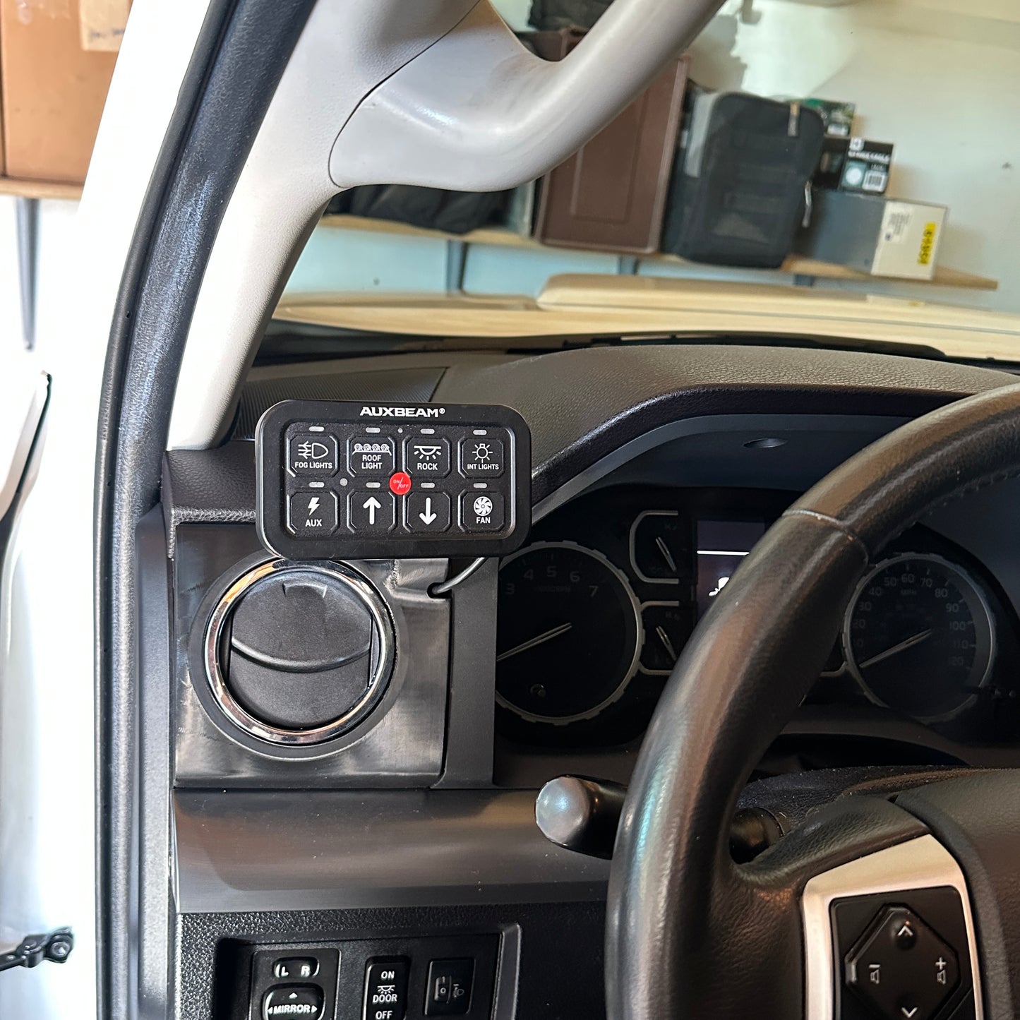 Custom Auxbeam mount for 2014-2021 Toyota Tundra vent bezel