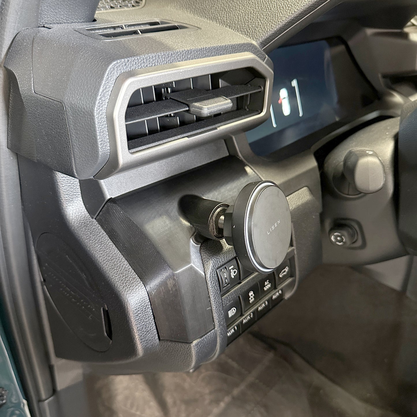 Custom phone mount for Toyota 4Runner 2025-2030 replaces blank panel