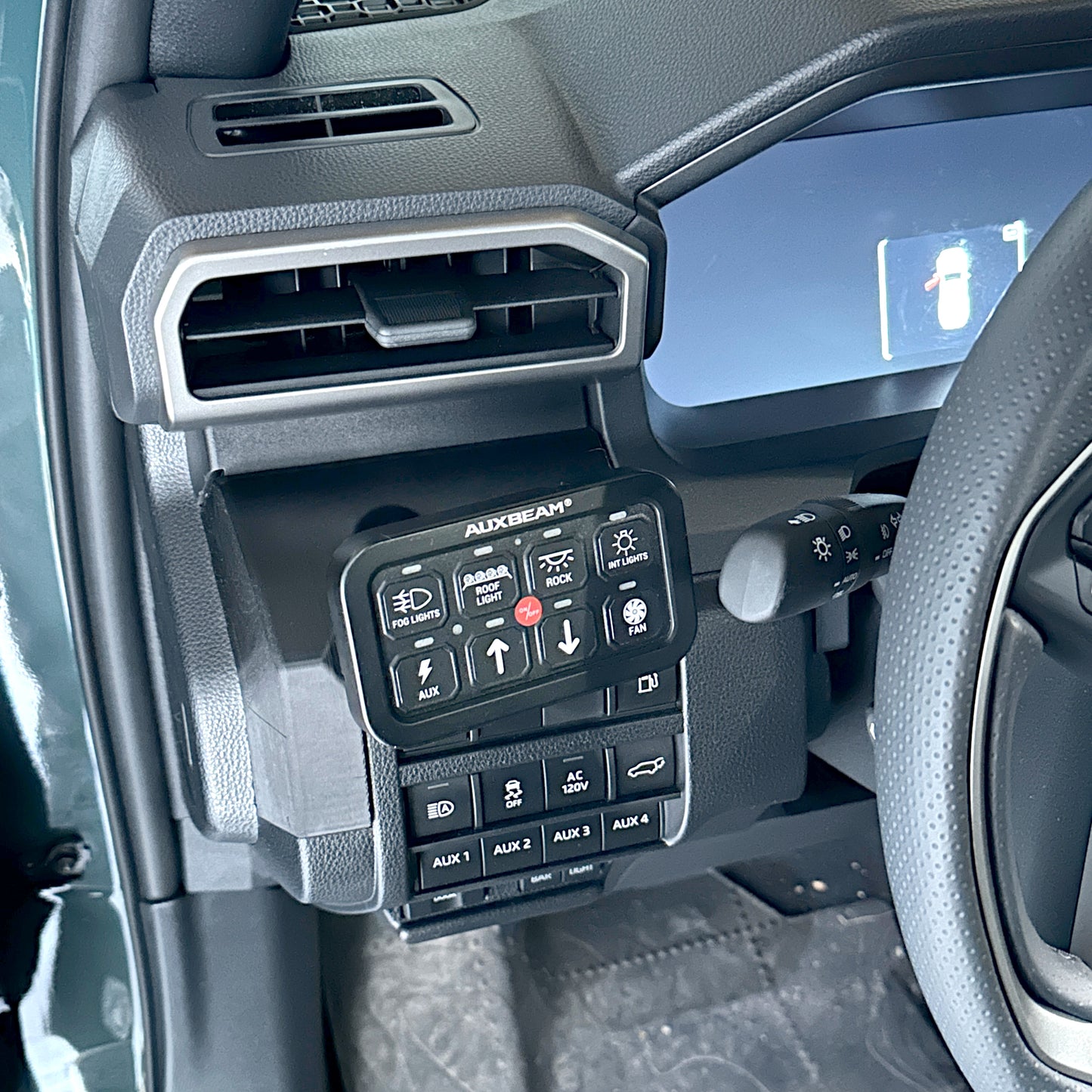 Custom Auxbeam mount for Toyota 4Runner 2025-2030 replaces blank panel