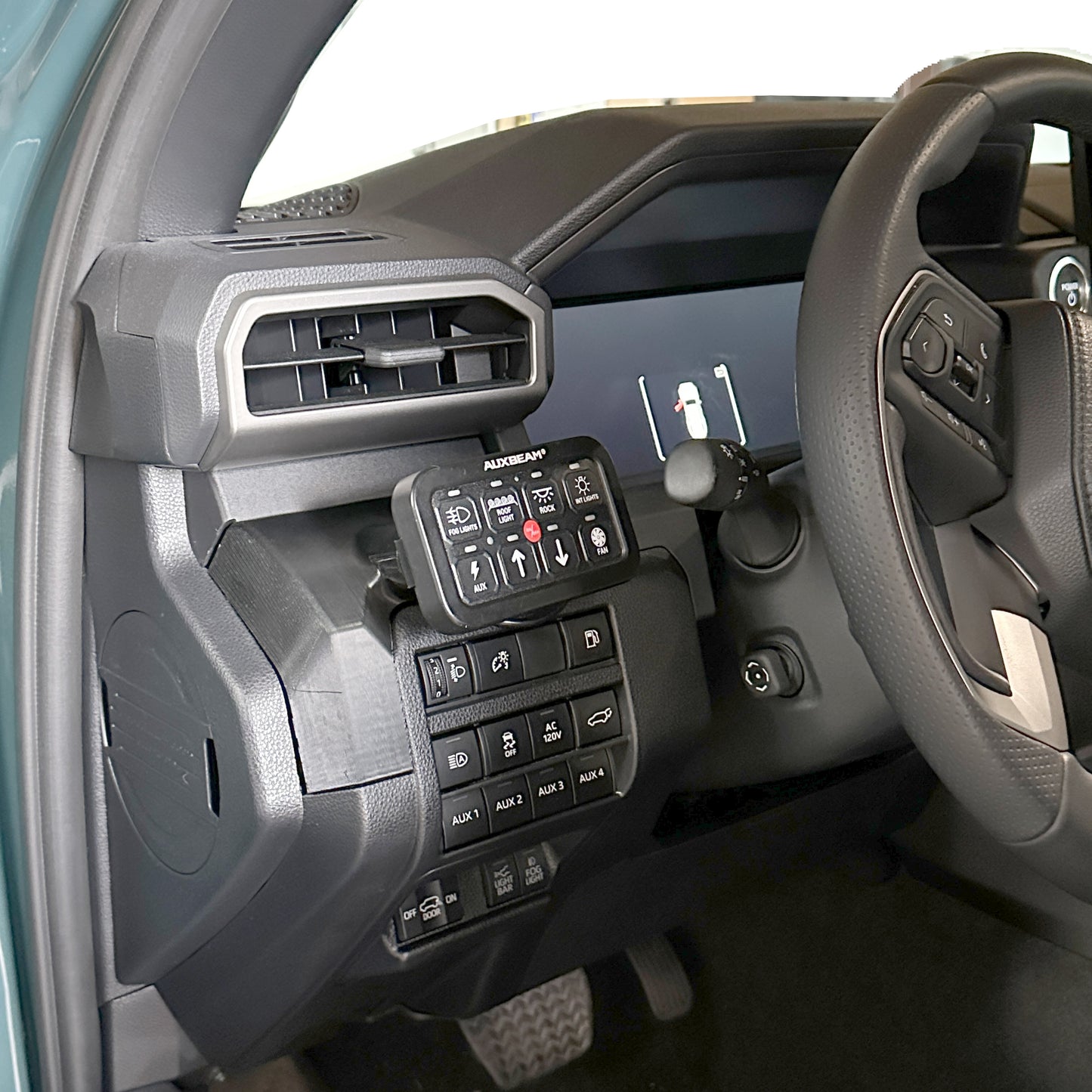 Custom Auxbeam mount for Toyota 4Runner 2025-2030 replaces blank panel