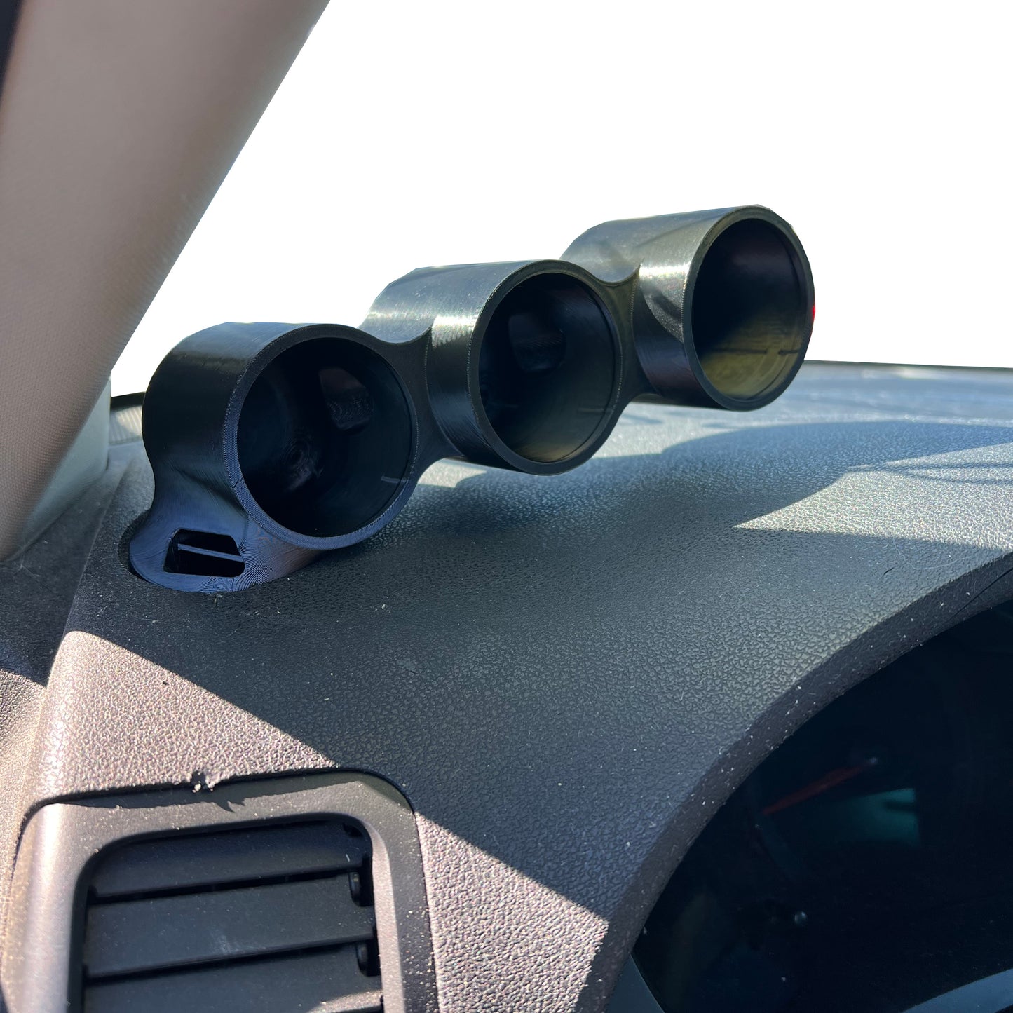 Triple gauge pod mount for Nissan Altima 2007-2012 functional defrost vent 52mm