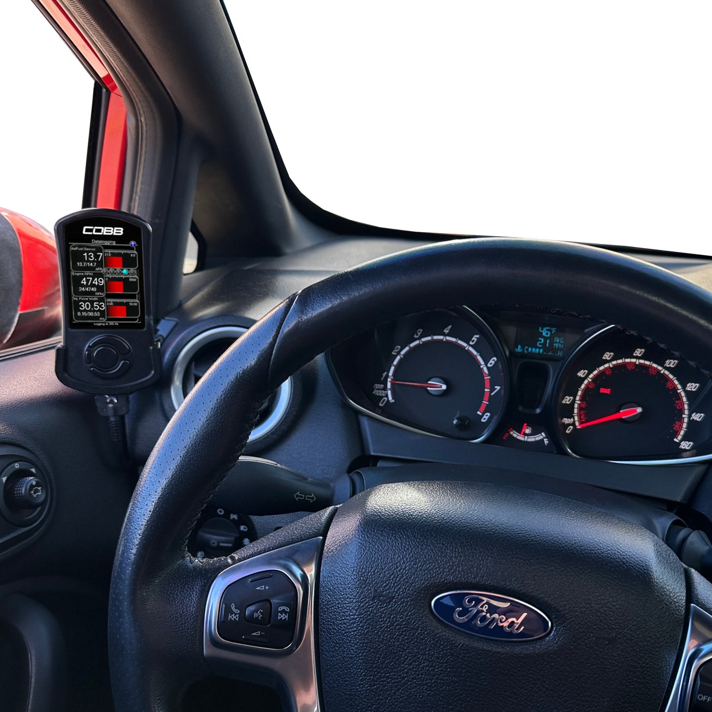 Custom COBB mount for 2011-2019 Ford Fiesta ST functional defrost vent