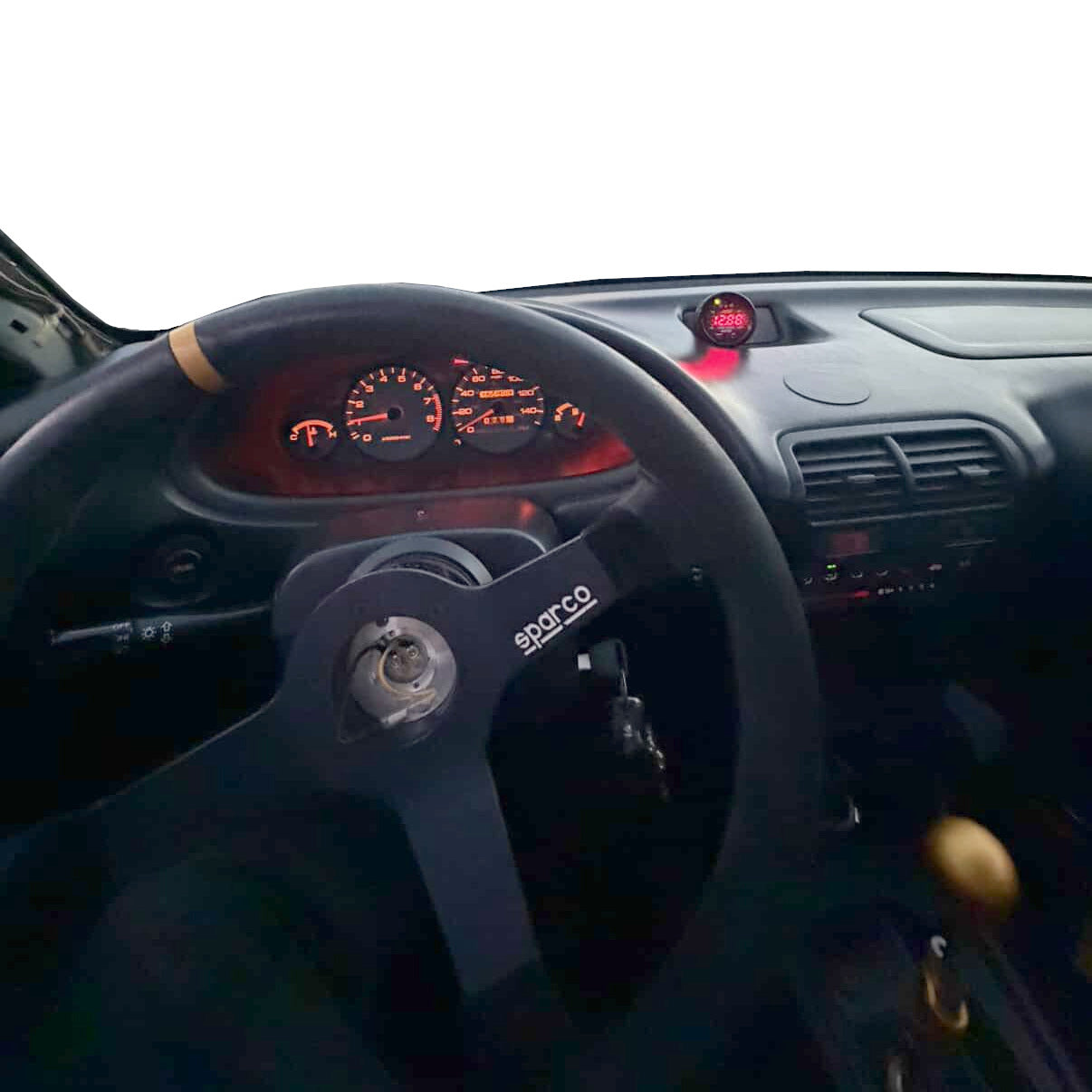 Single gauge pod mount for 1994-2001 Integra DC2 replaces factory clock