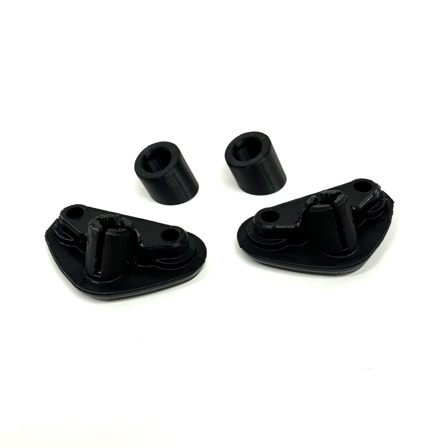 Angled sunvisor bases for 2008-2014 Subaru Impreza Upgraded RH & LH