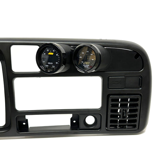 Angled dual gauge pod mount for 1994-1997 Dodge Ram cup holder