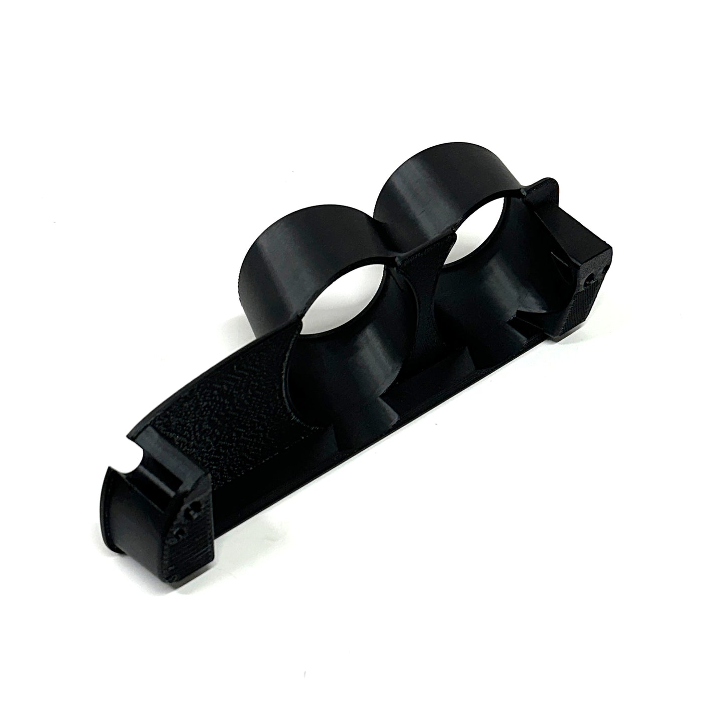 Angled dual gauge pod mount for 1994-1997 Dodge Ram cup holder
