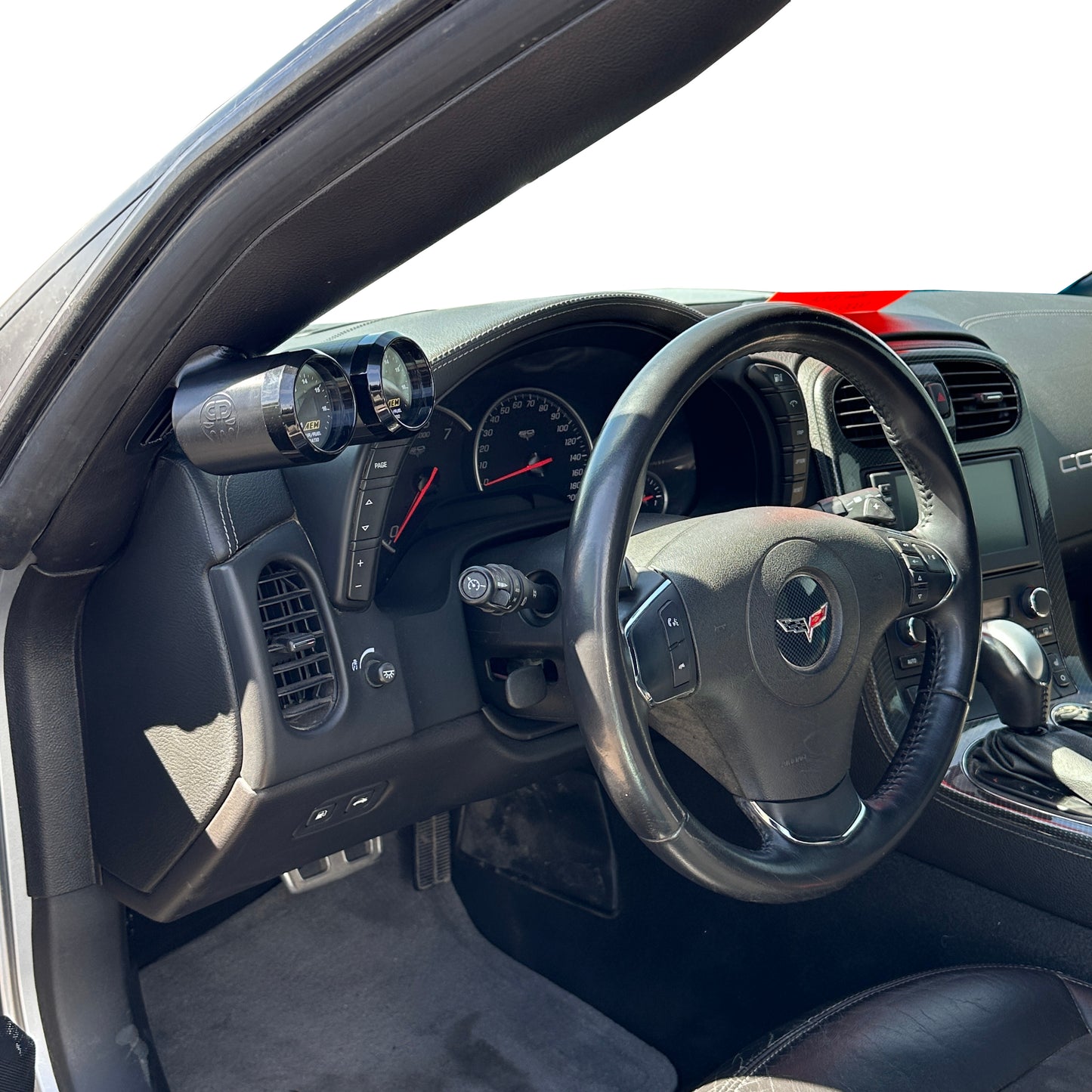 Dual gauge pod mount for C6 Corvette 2005-2013 defrost vent 52mm