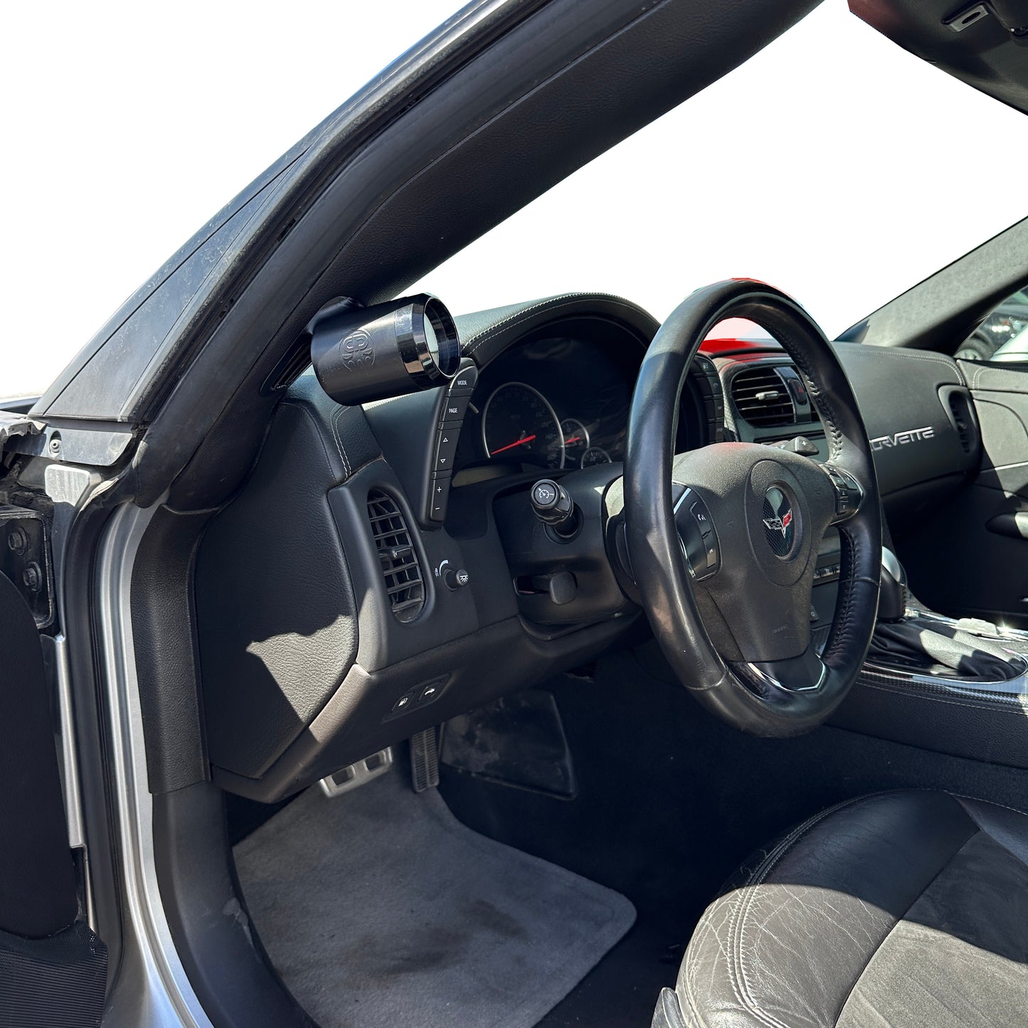 Single gauge pod mount for C6 Corvette 2005-2013 defrost vent 52mm