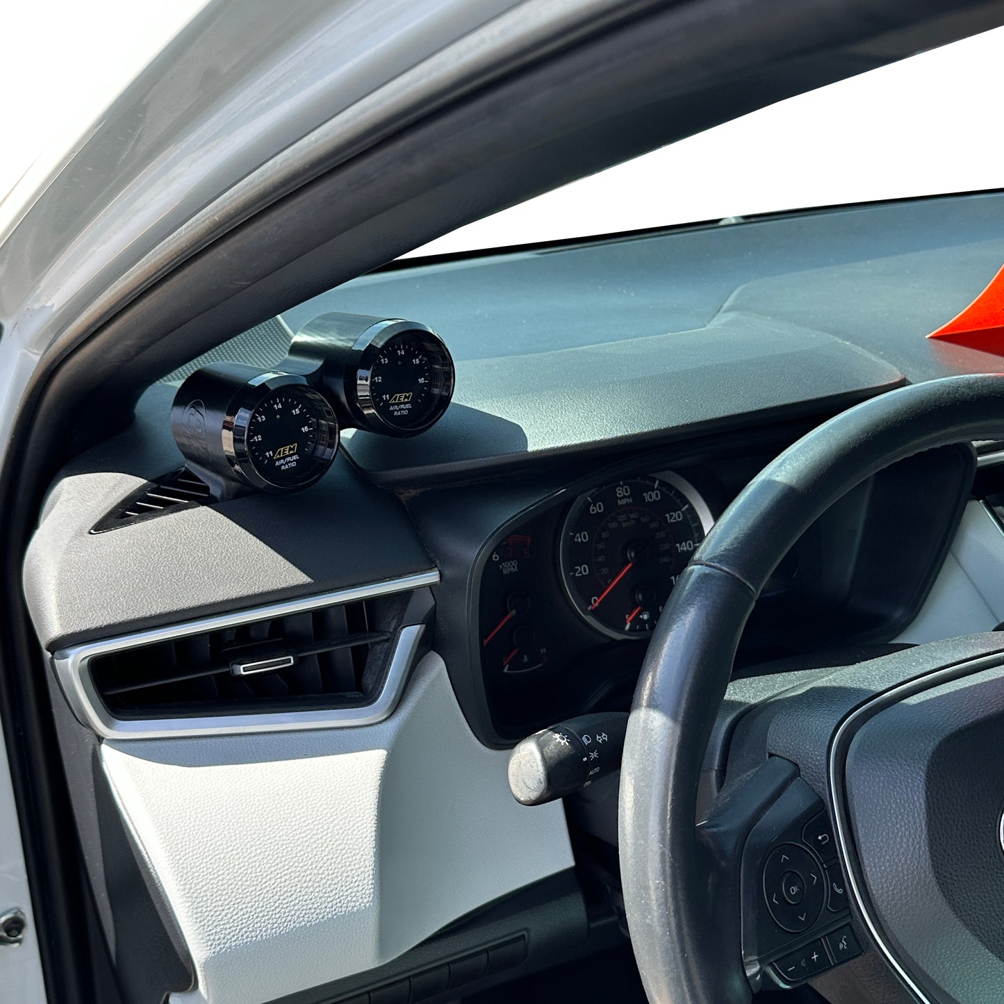 Dual gauge pod mount for 2019-2026 Toyota Corolla GR functional defrost vent