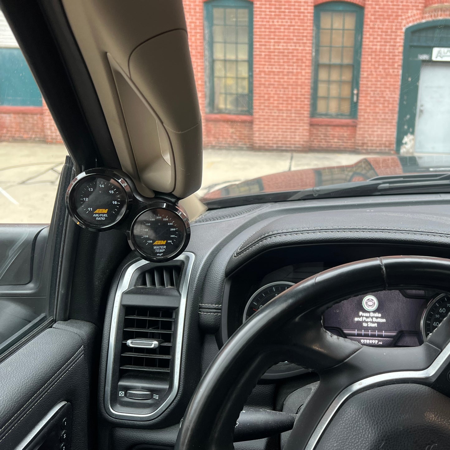 Dual gauge pod for 2019-2025 Ram 2500 & 3500 grab handle cap bolt on