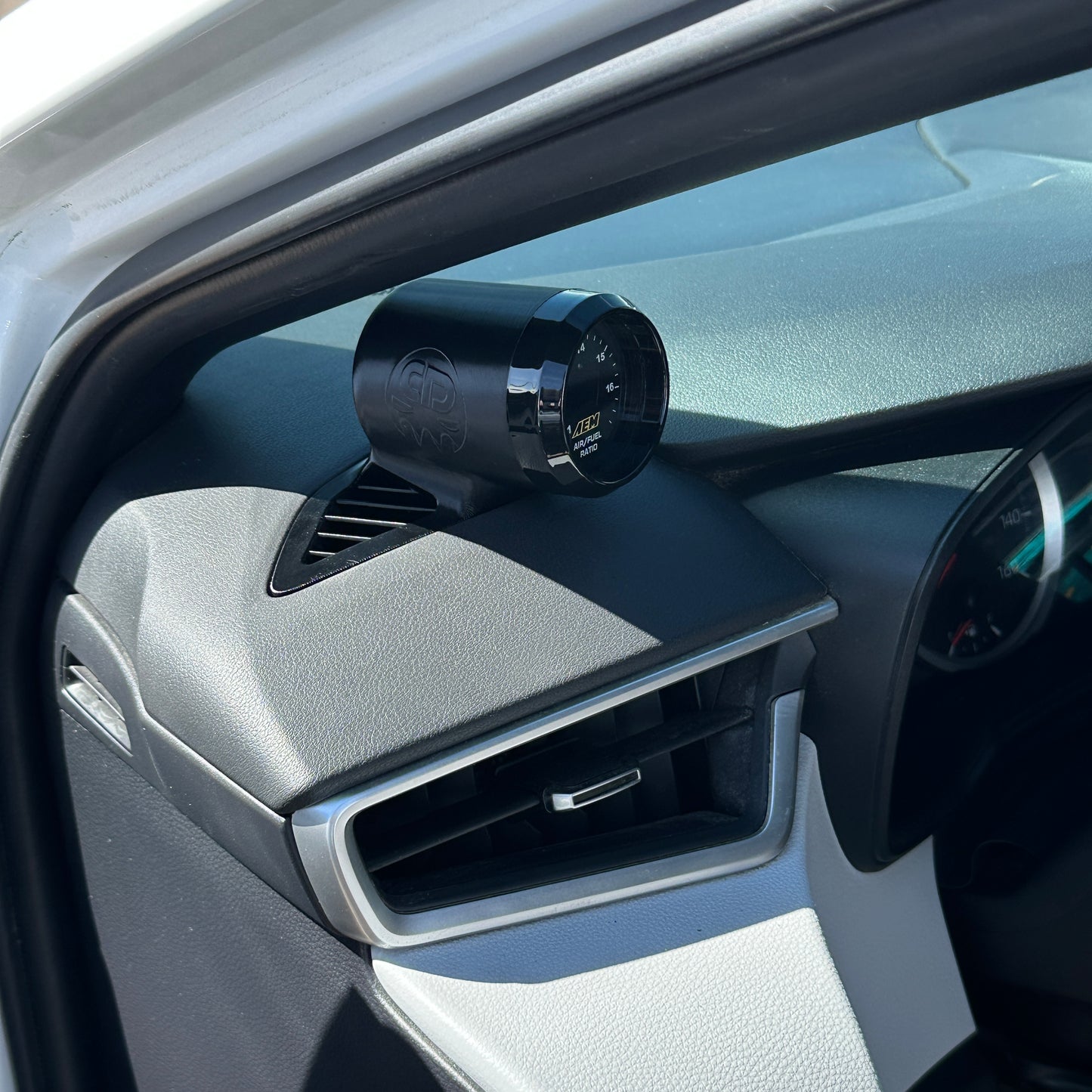Single gauge pod mount for 2019-2026 Toyota Corolla GR functional defrost vent