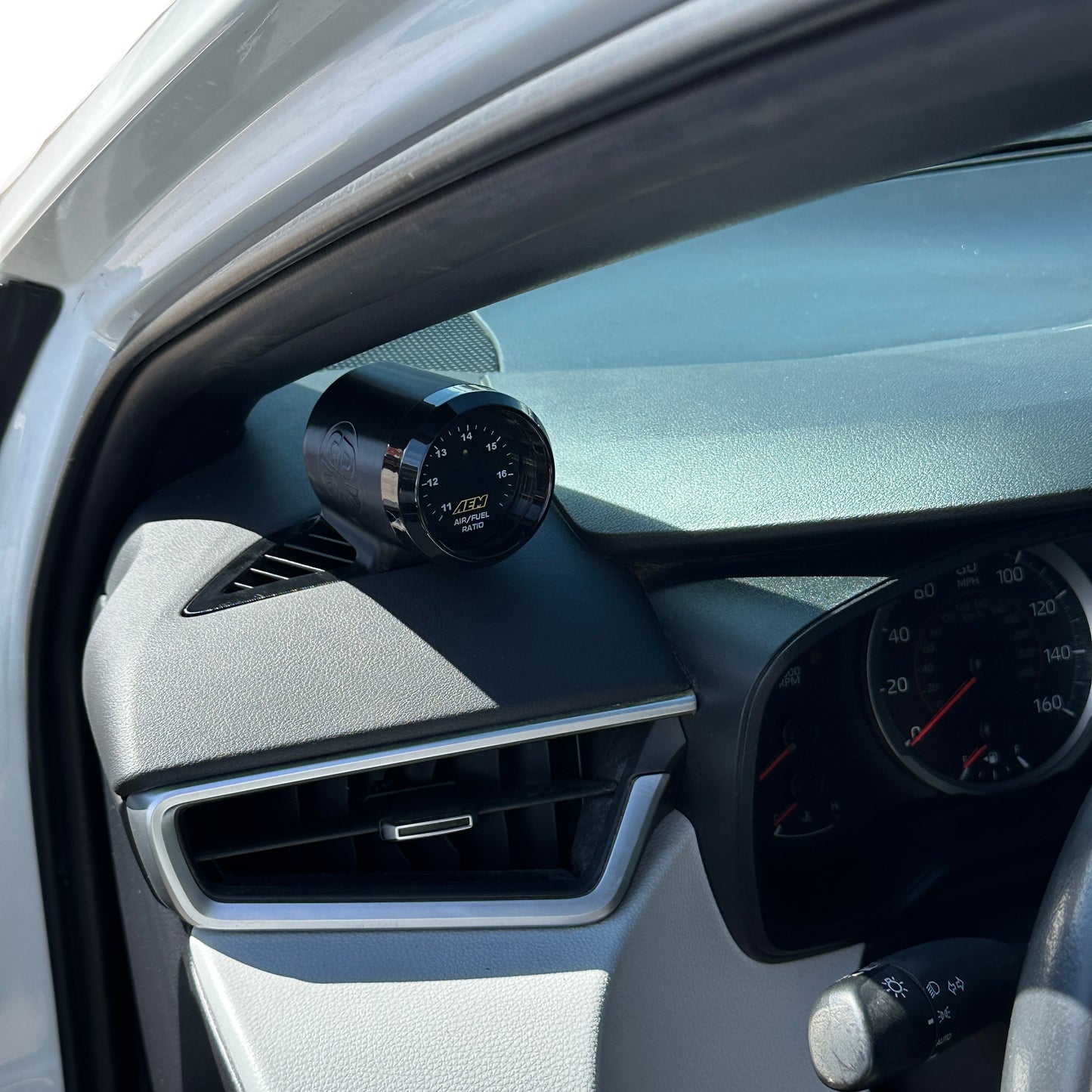 Single gauge pod mount for 2019-2026 Toyota Corolla GR functional defrost vent