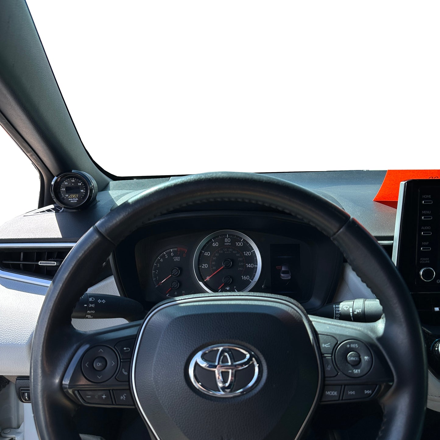 Single gauge pod mount for 2019-2026 Toyota Corolla GR functional defrost vent