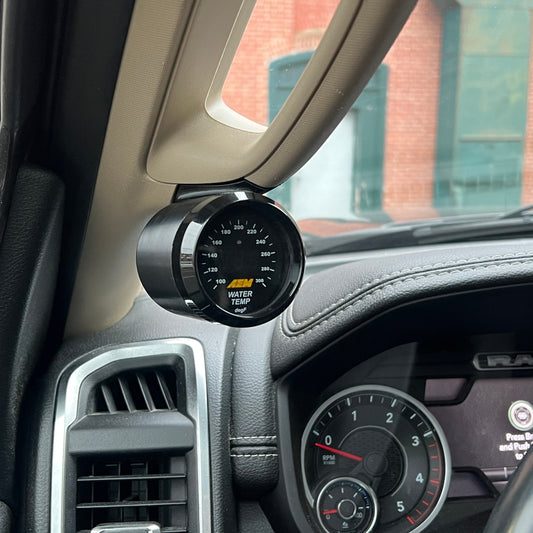 Single gauge pod for 2019-2025 Ram 2500 & 3500 grab handle cap bolt on