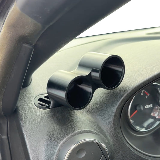 Dual gauge pod mount for 2005-2010 Pontiac G6 defrost vent