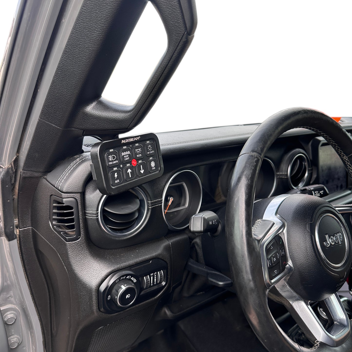 Custom Auxiliary panel mount for 2018-2024 Jeep Wrangler Pillar cap