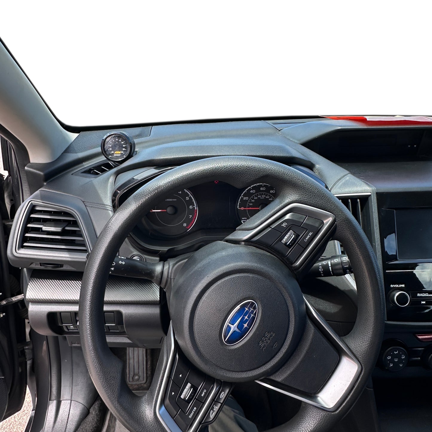 Single gauge pod mount for 2017-2023 Crosstrek and Impreza functional defrost