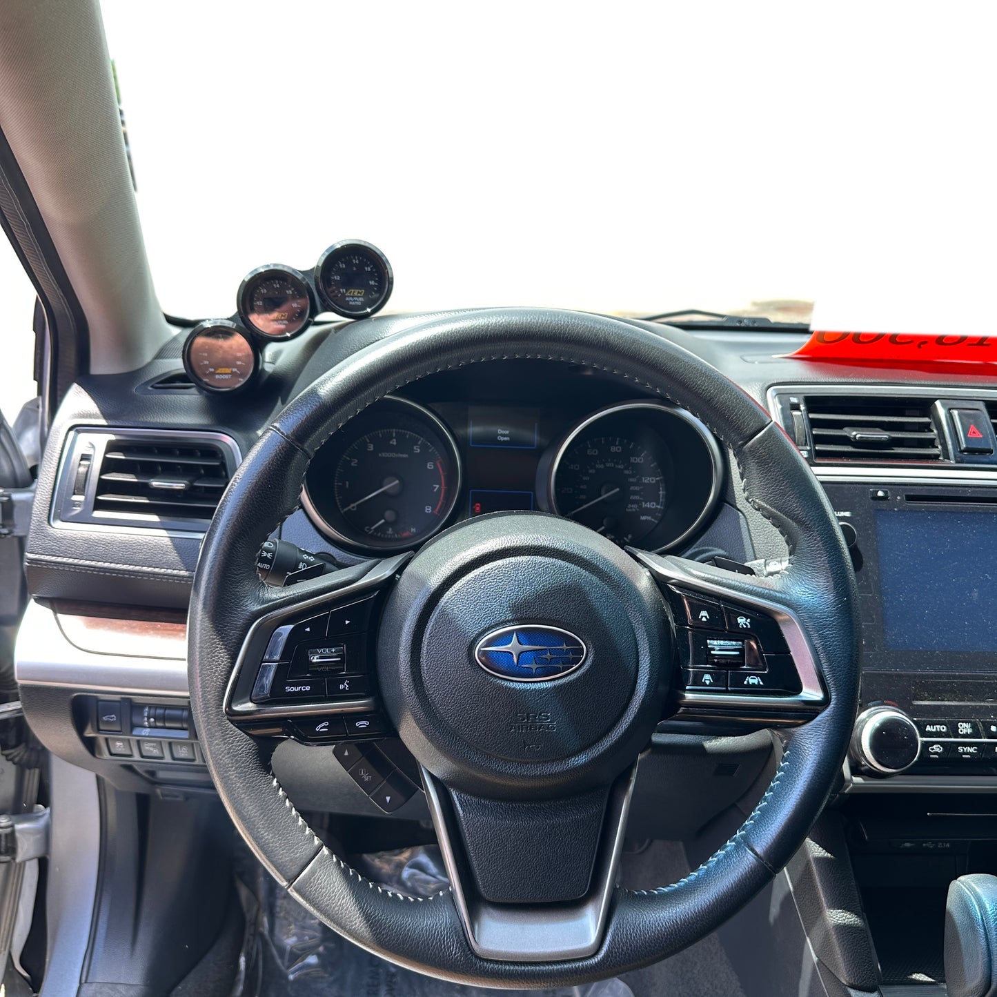 Triple gauge pod mount for 2015-2019 Legacy Outback functional defrost