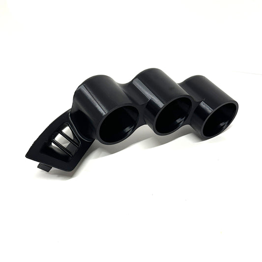 Triple gauge pod mount for 2017-2023 Crosstrek and Impreza functional defrost