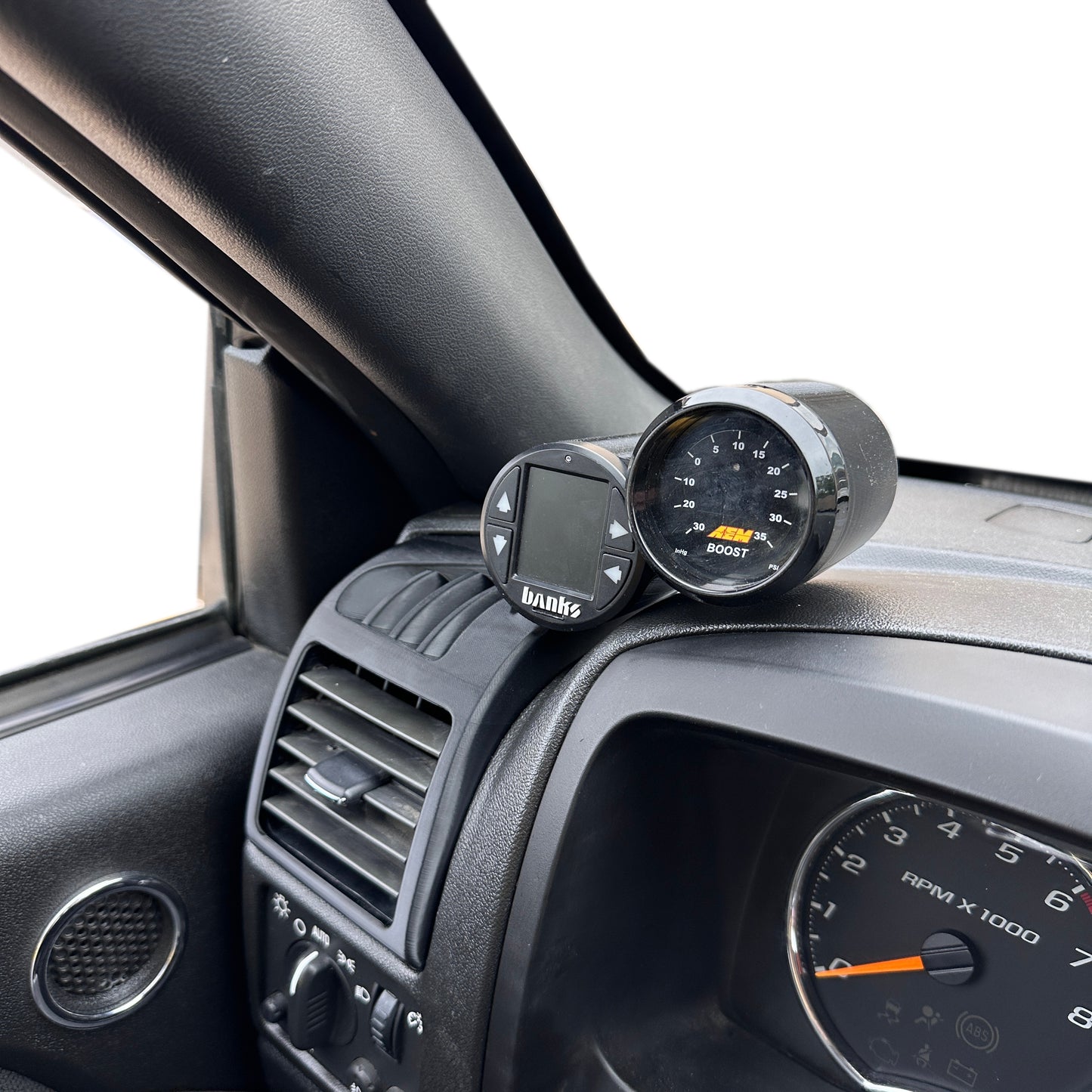 Dual gauge pod mount for 2004-2012 Colorado, Canyon driver vent bezel