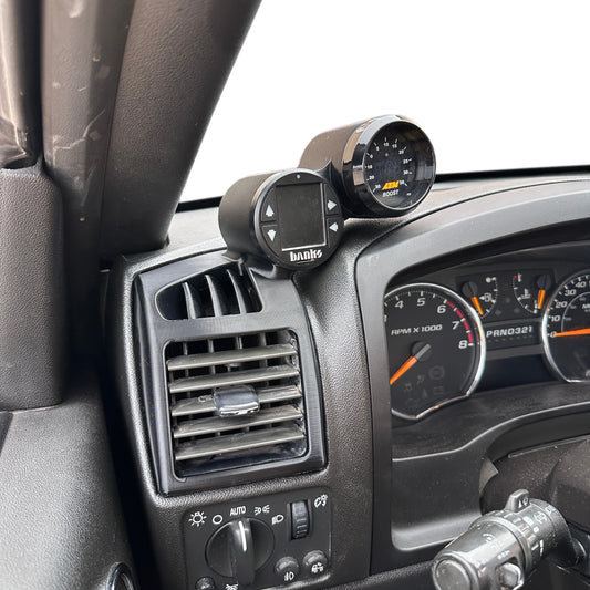 Dual gauge pod mount for 2004-2012 Colorado, Canyon driver vent bezel