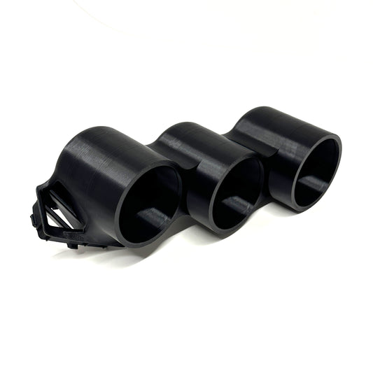 Triple gauge pod mount for 2011-2019 Ford Explorer functional defrost vent