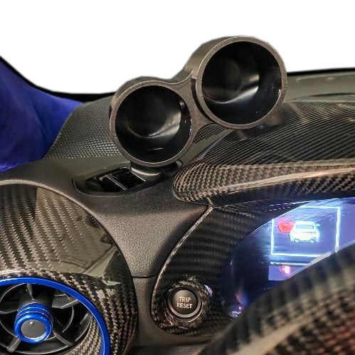 Dual gauge pod mount for GR86 BRZ 2022-2027 functional defrost vent