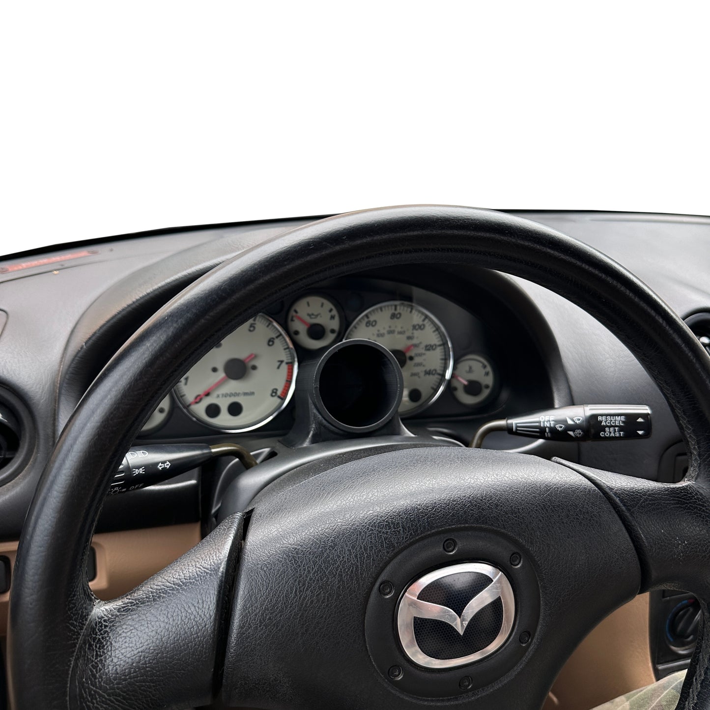 Single Steering Column Gauge Pod for Miata NB 1998-2004 MX5