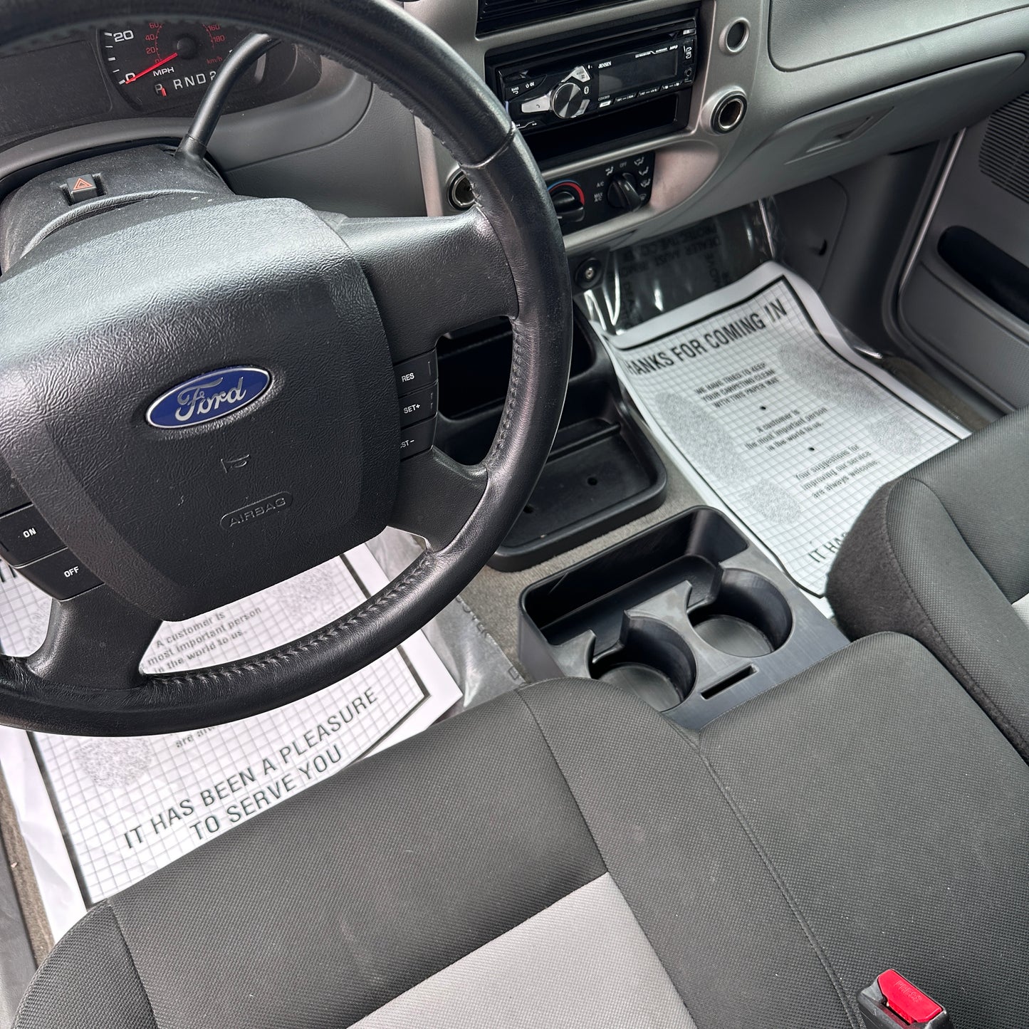 Cup Holder Storage Tray Upgrade for 2005-2011 Ford Ranger (AT)