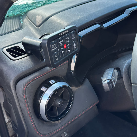 Custom Auxbeam mount for Colorado 2023-2026 Canyon 8 or 6 Gang functional vent