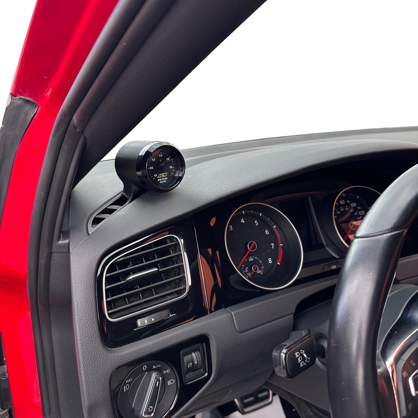 Single gauge pod mount for Volkswagen Golf 2015-2021 GTI MK7 defrost vent 52mm