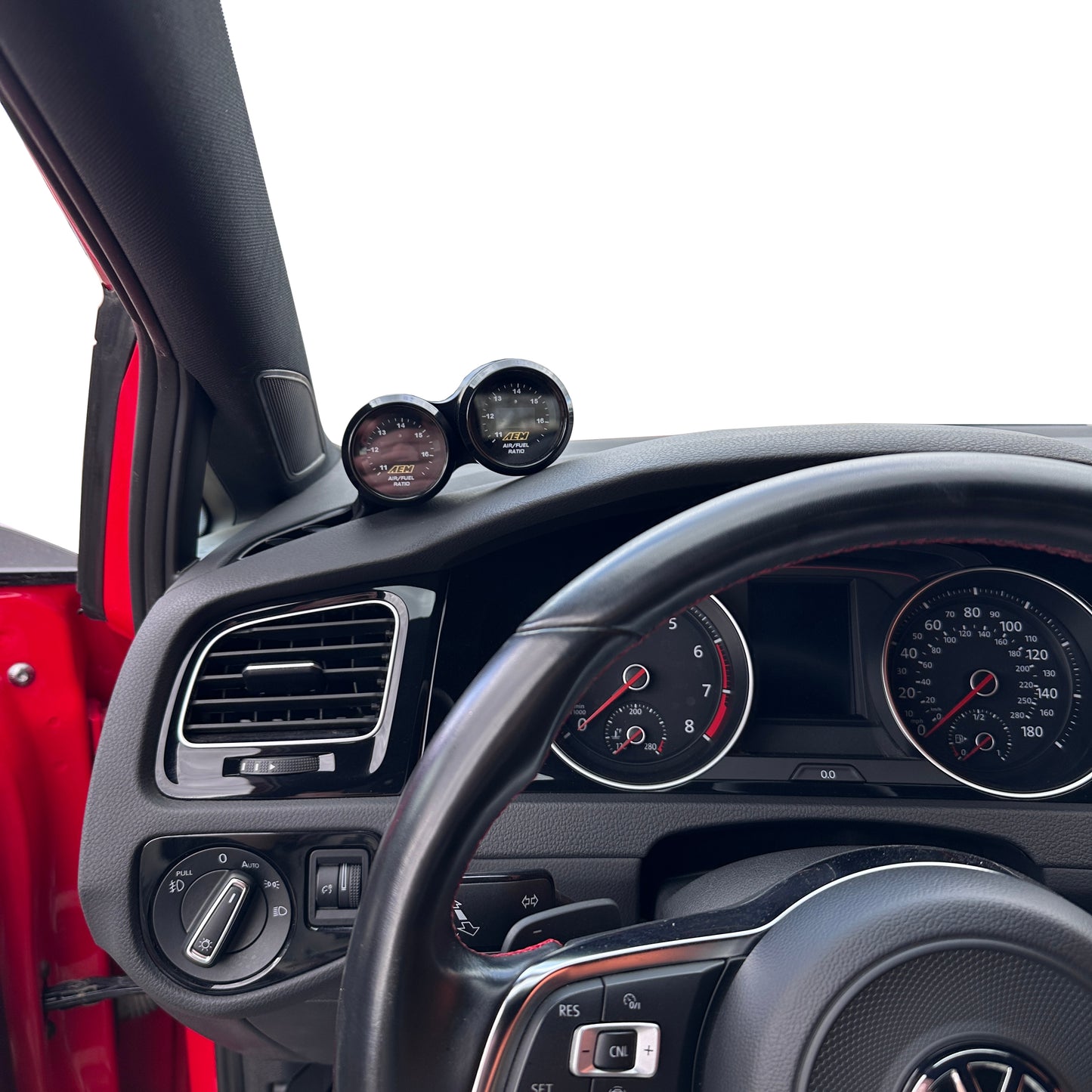 Dual gauge pod mount for Volkswagen Golf 2015-2021 GTI MK7 defrost vent 52mm