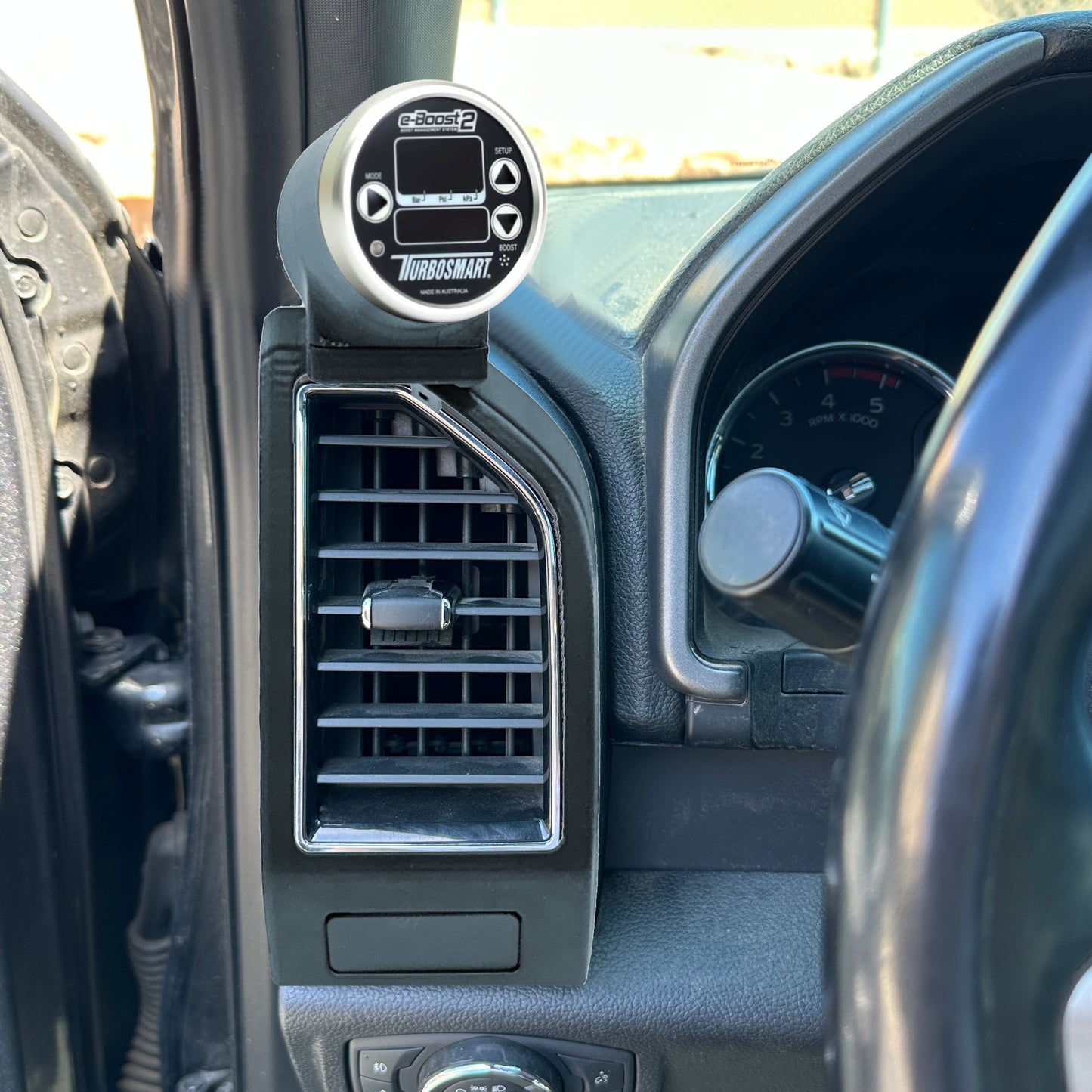 Single 60mm gauge pod mount for 2015-2020 Ford F150 vent bezel Fits Raptor