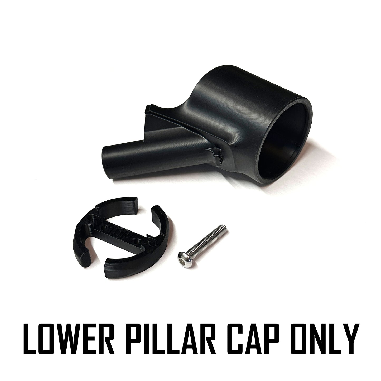 Single gauge pod mount for 2018-2024 Jeep Wrangler Lower grab handle cap