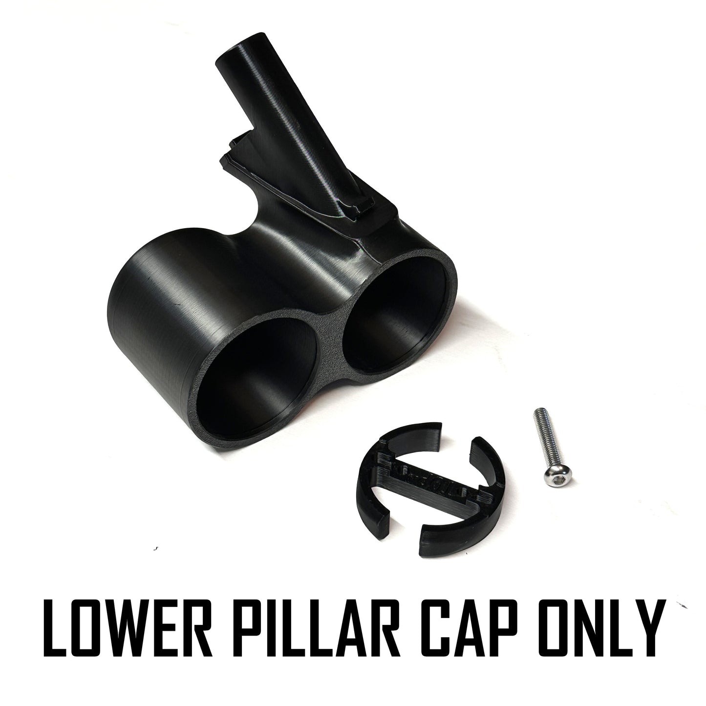 Dual gauge pod mount for 2018-2024 Jeep Wrangler Lower grab handle cap