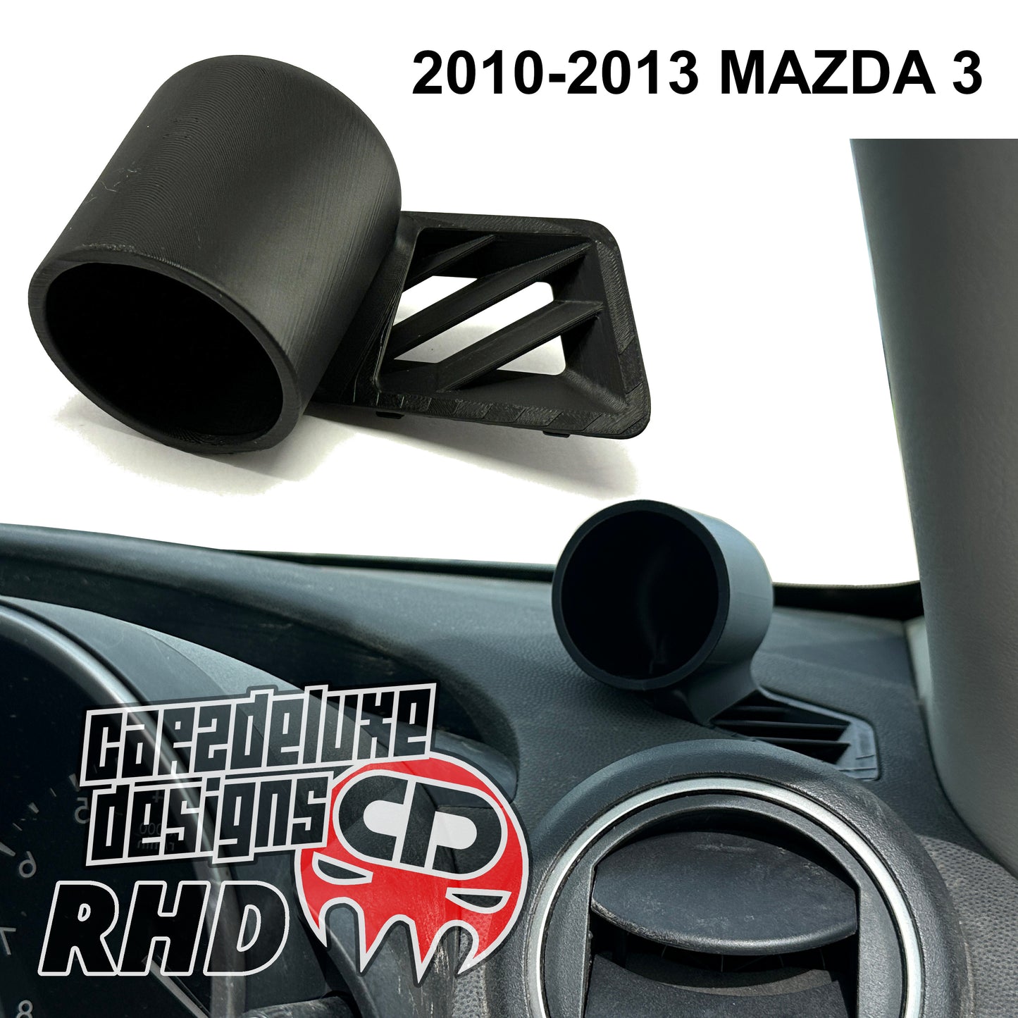 SINGLE GAUGE POD MOUNT FITS MAZDA 3 2010-2013