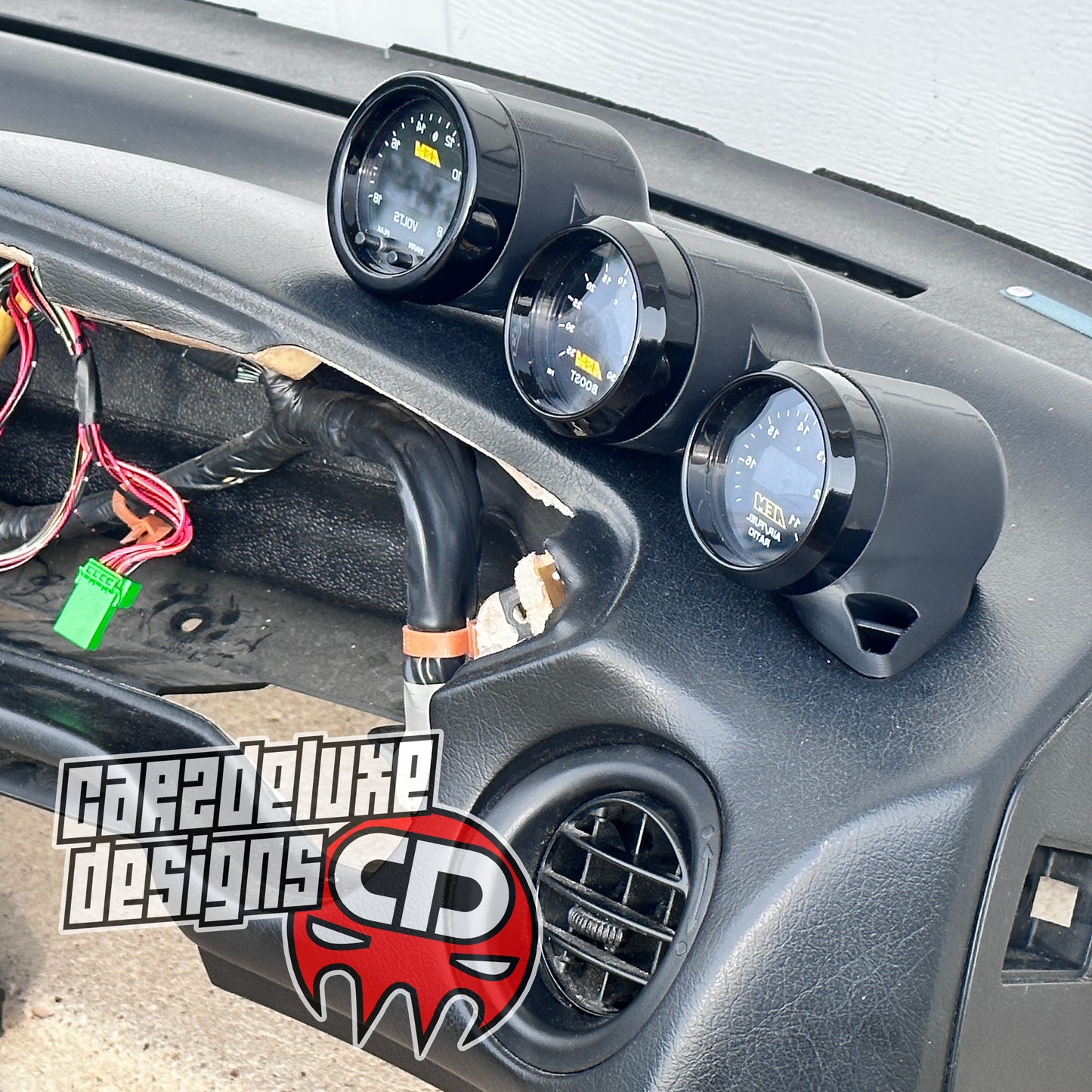 TRIPLE GAUGE POD MOUNT FITS CIVIC DEL SOL FUNCTIONAL WINDOW VENT