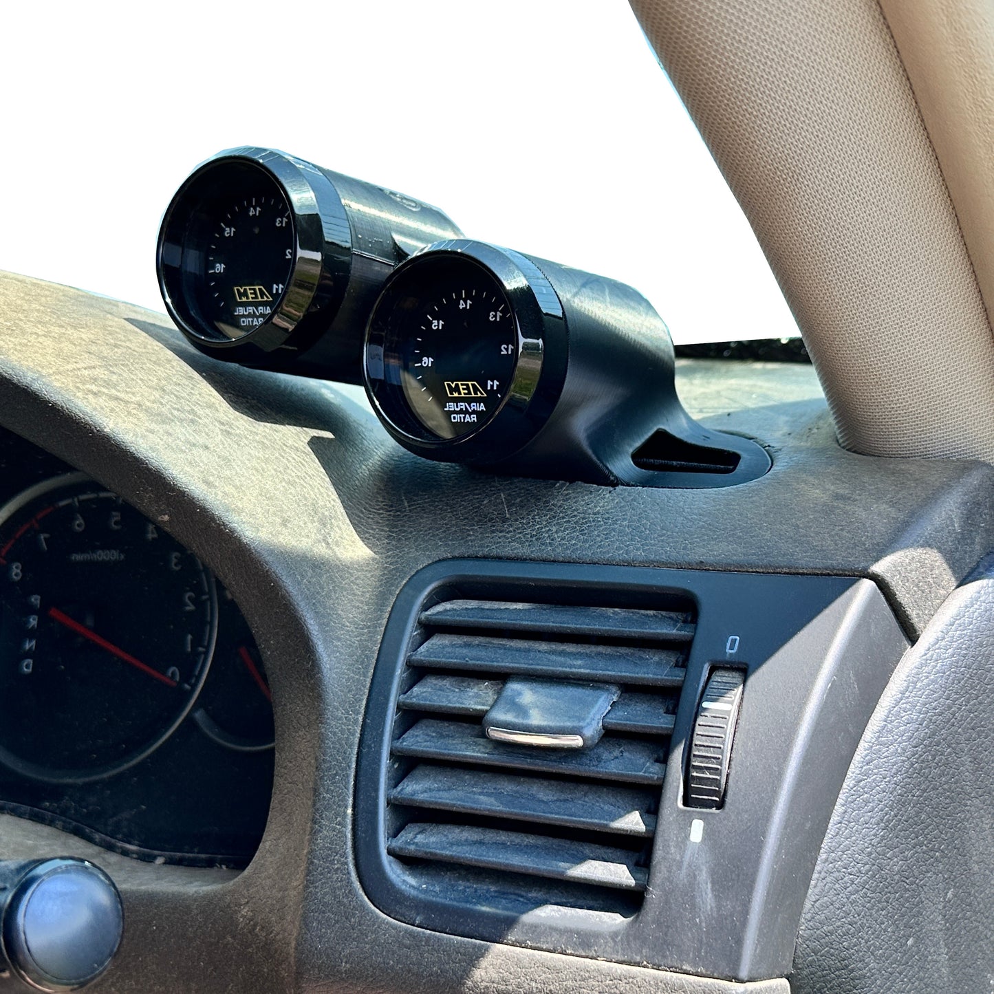 Dual gauge pod mount for 2005-2009 Outback, Legacy functional defrost vent